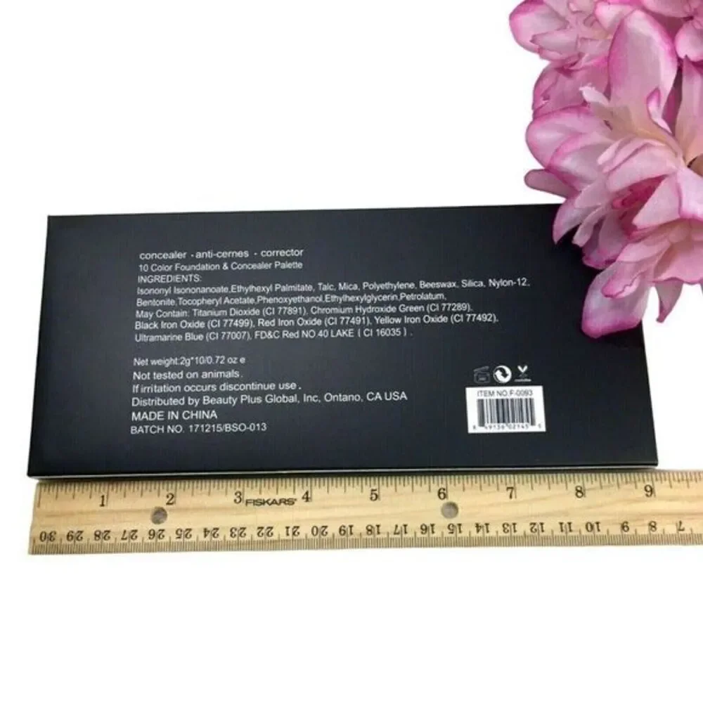 City‎ Color 10 Color Foundation & Concealer Palette Cruelty Free